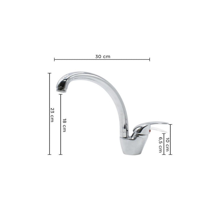 Miscelatore da cucina canna alta avena Ginevra