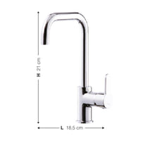 Miscelatore da cucina granito croma mat Lento