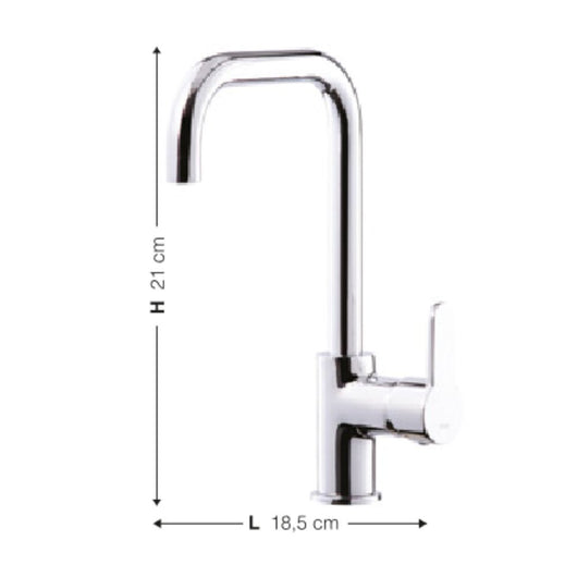 Miscelatore da cucina granito croma mat Lento