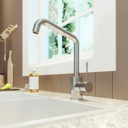 Miscelatore lavello cucina cromato con canna girevole | Aneto