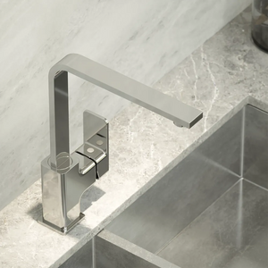 Miscelatore lavello cucina cromato con canna L girevole | Ginepro