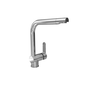 Miscelatore lavello cucina cromato con canna a L girevole | Zafferano