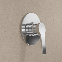 Set miscelatore lavabo ad incasso e bidet ed incasso doccia monocomando in ottone cromato | Sophia