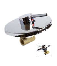 Miscelatore Doccia Da Incasso Monocomando Bagno A Muro Tondo Cromato         