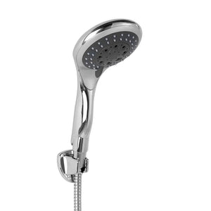 Miscelatore doccia esterno Kubo in ottone con kit doccia e flessibile