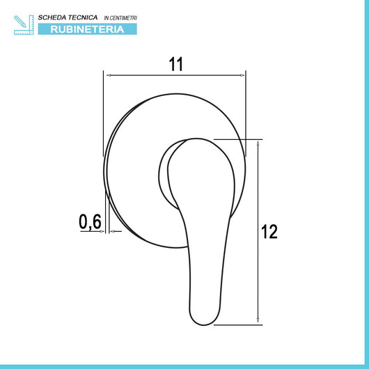 Miscelatore doccia in ottone cromato con corpo incasso incluso Kant