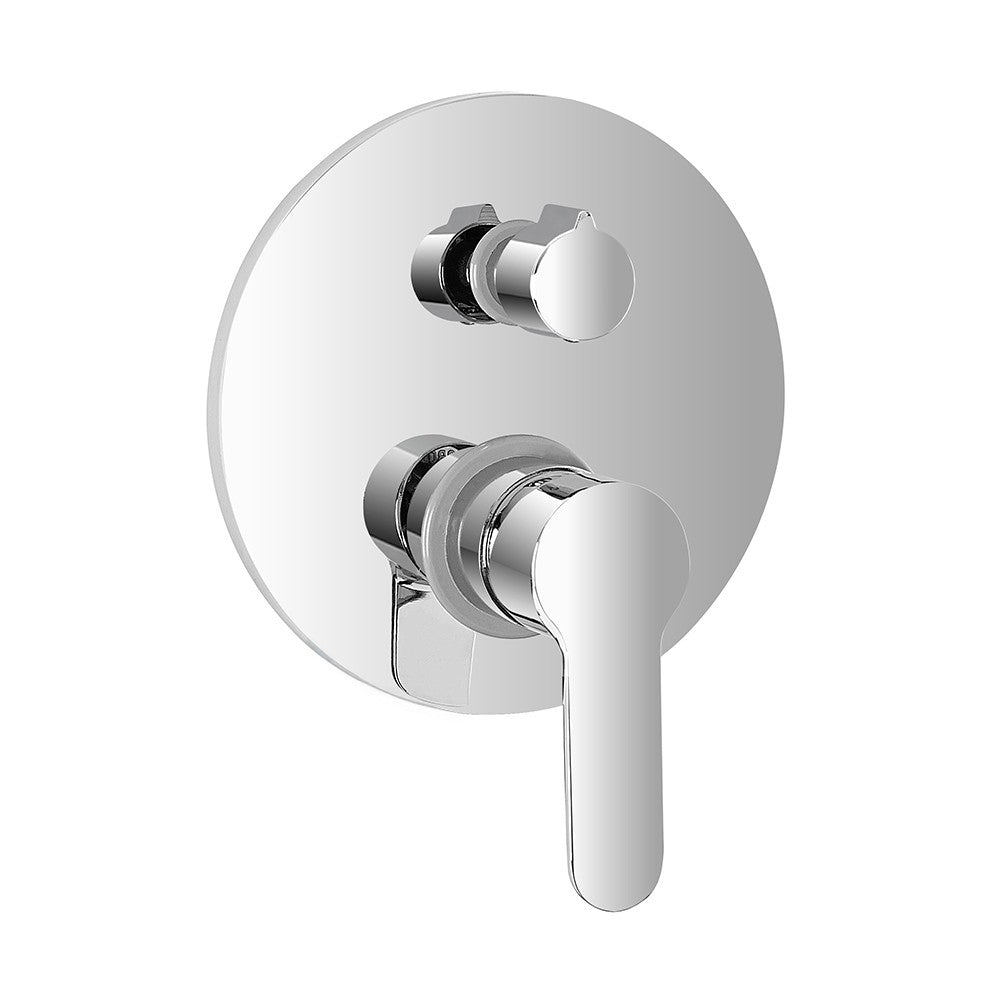 Miscelatore doccia incasso cromo lucido con deviatore a 2 vie Zoe