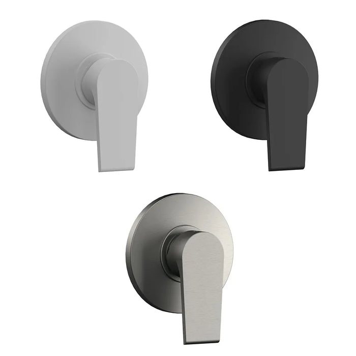 Miscelatore doccia incasso Mariani serie Artic in ottone nero opaco