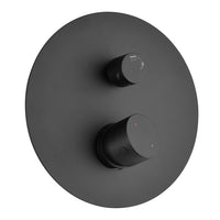 Miscelatore doccia incasso nero opaco con deviatore a due vie Gemini