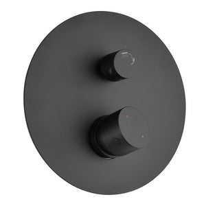 Miscelatore doccia incasso nero opaco con deviatore a due vie Gemini