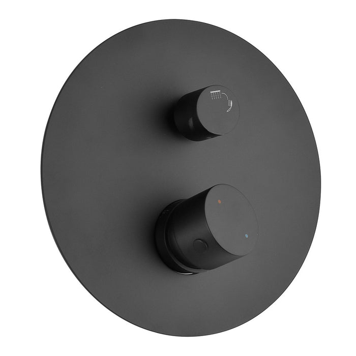 Miscelatore doccia incasso nero opaco con deviatore a due vie Gemini