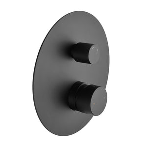 Miscelatore doccia incasso nero opaco con deviatore a due vie Gemini