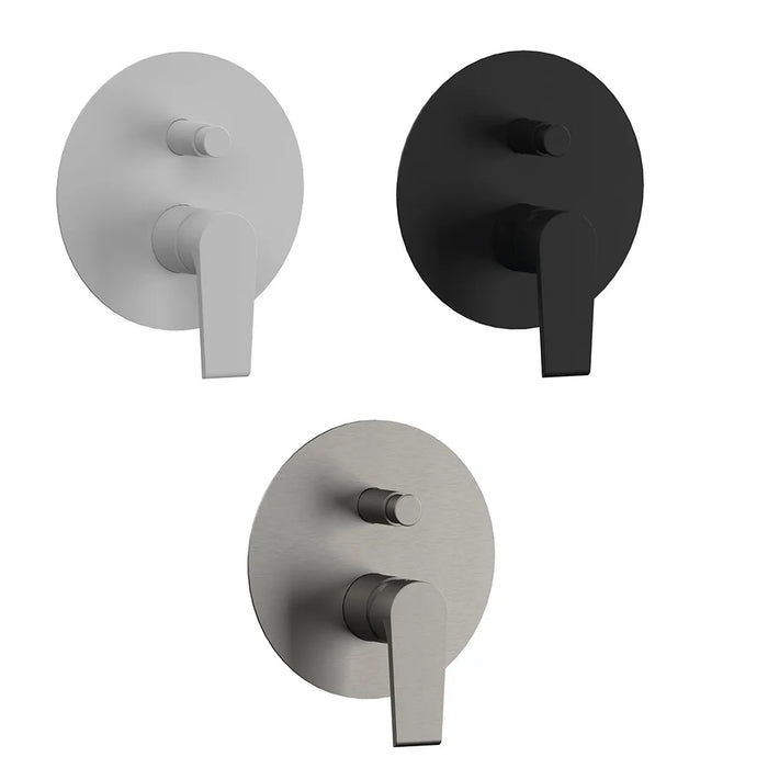 Miscelatore doccia incasso spazzolato con deviatore Mariani serie Artic