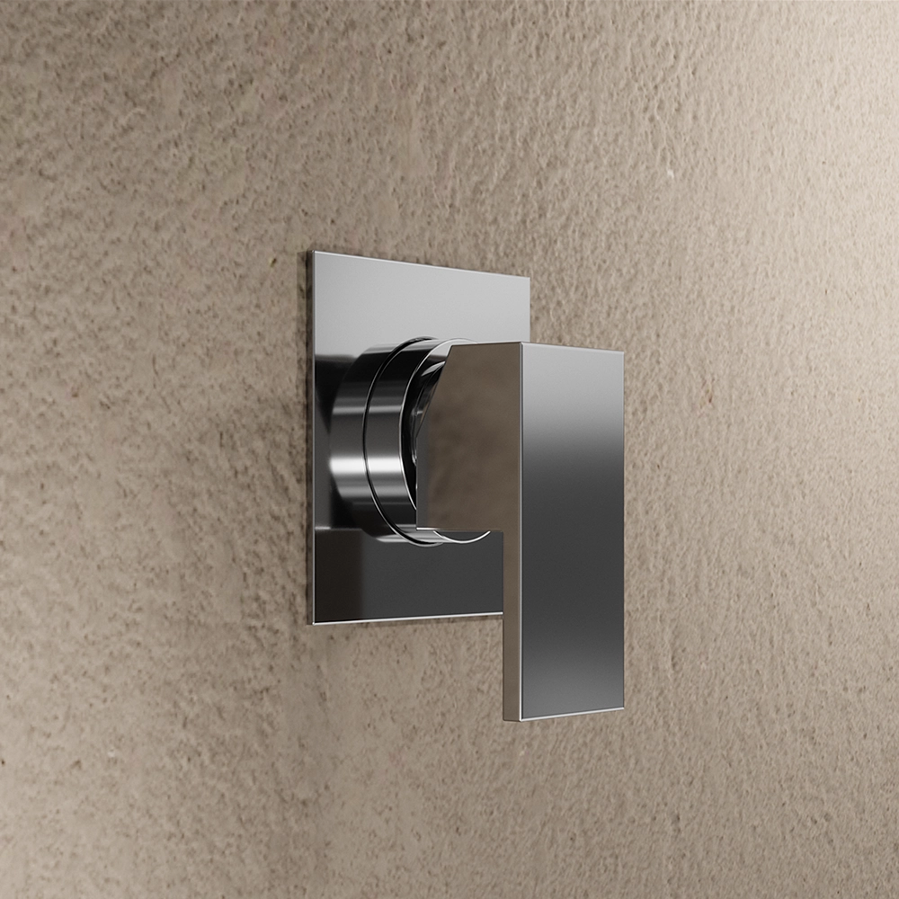 Set miscelatore lavabo, bidet ed incasso doccia moonocomando in ottone cromato | Hedy