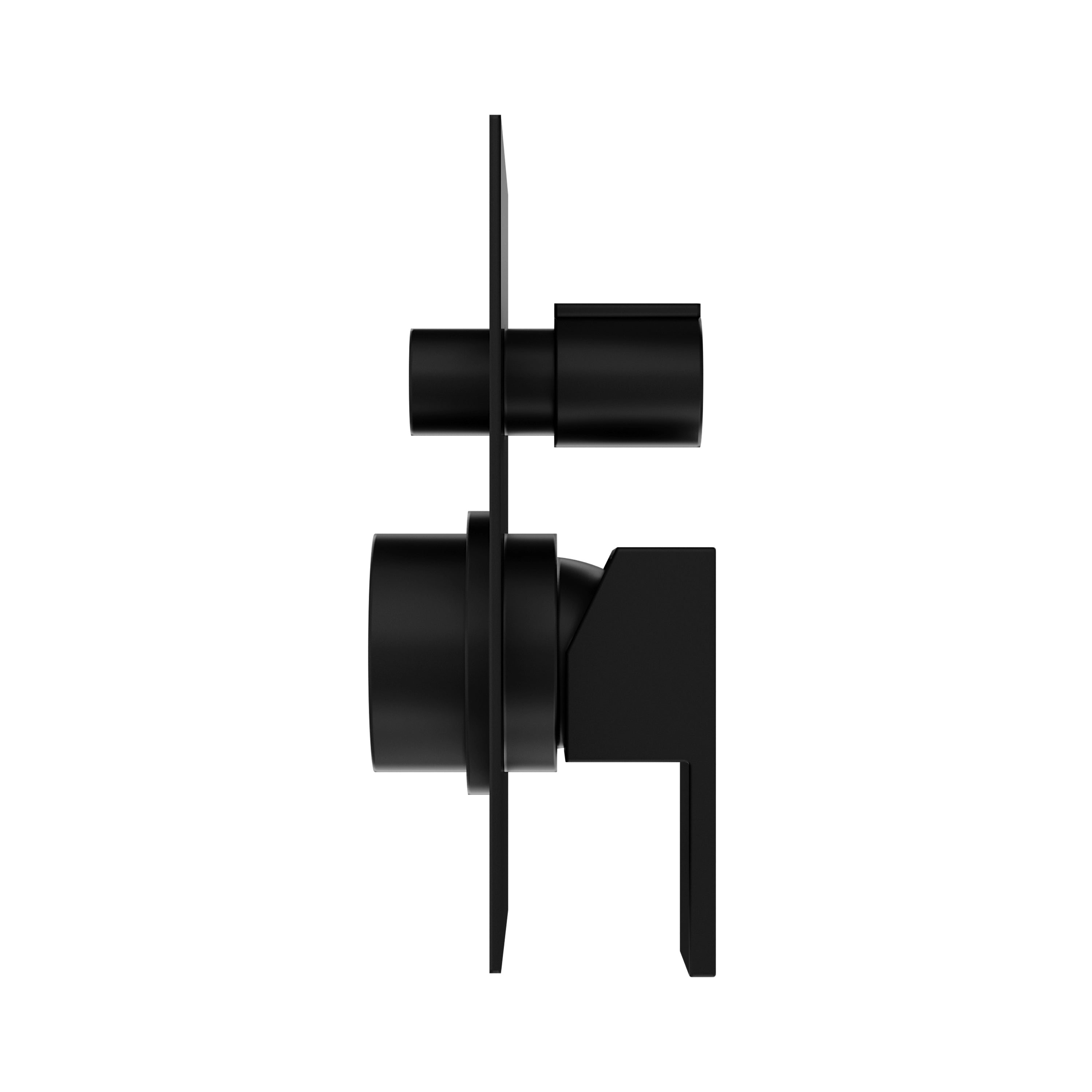 Miscelatore doccia ad incasso con deviatore a leva in ottone nero opaco | Hedy