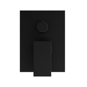 Miscelatore doccia ad incasso con deviatore a leva in ottone nero opaco | Hedy