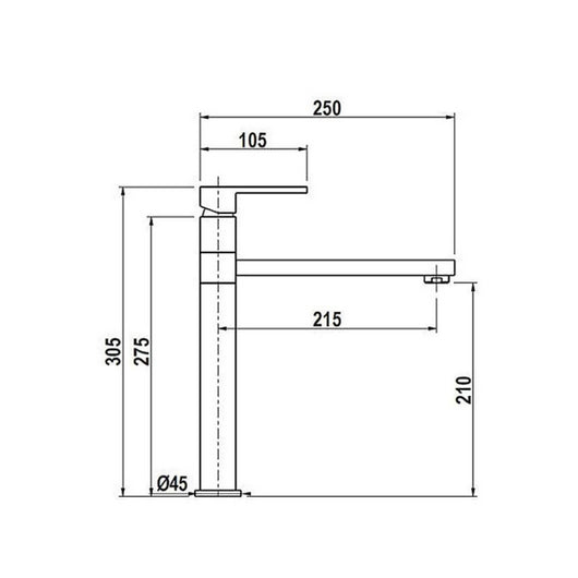 Miscelatore Egeo cromo per cucina