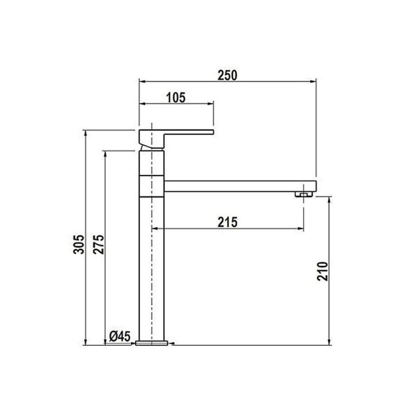 Miscelatore Egeo cromo per cucina