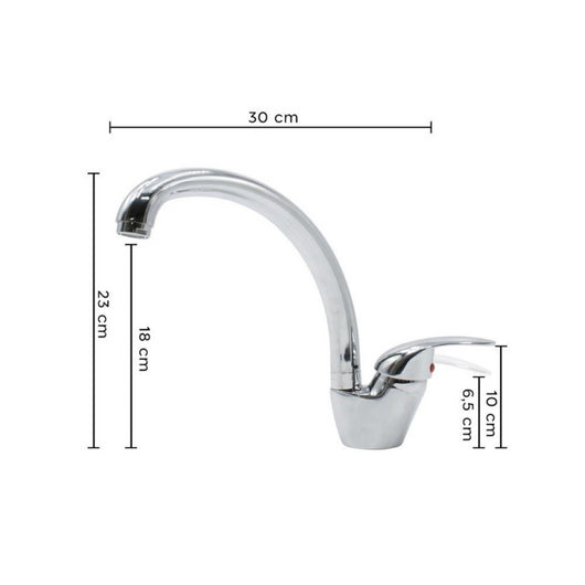 Miscelatore Ginevra canna alta colore avena