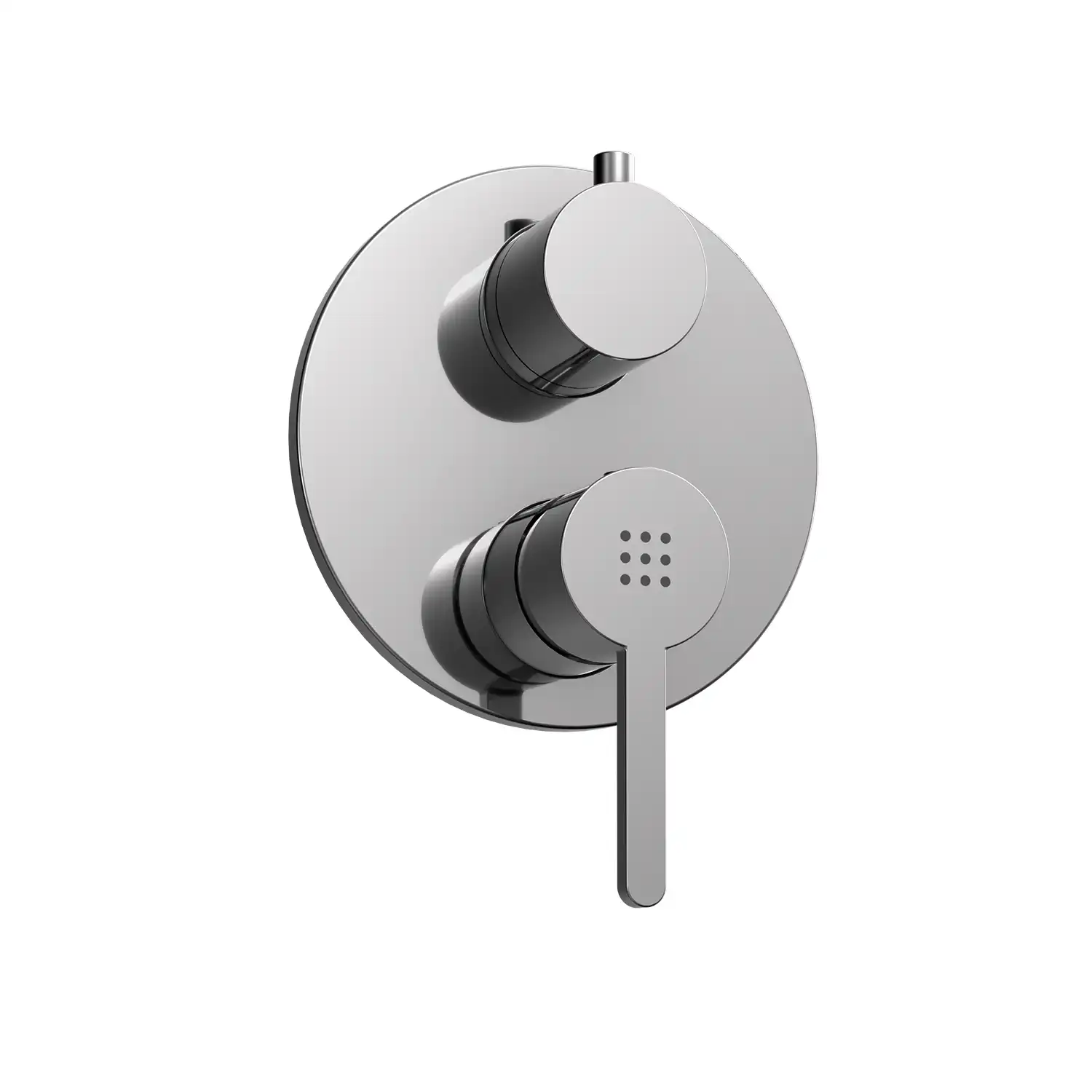 Set doccia cromato - Miscelatore incasso 2 vie Virna, braccio 35cm, soffione slim 30cm e doccino