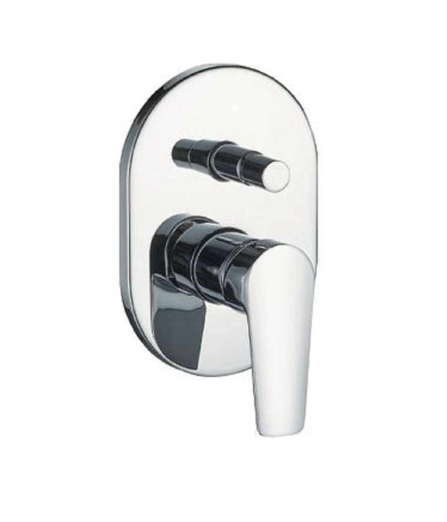 Miscelatore Incasso Doccia Con Deviatore Parete Bagno Ottone Cromato Cube 87123         