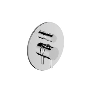 Miscelatore doccia ad incasso con deviatore a leva in ottone cromato | Katharine