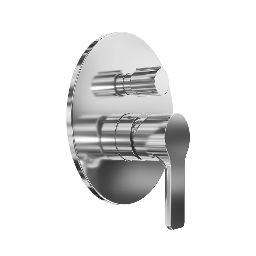 Set miscelatore lavabo e bidet senza scarico ed incasso doccia con deviatore in ottone cromato | Mia