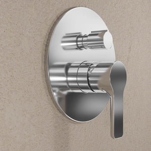 Set miscelatore lavabo alto e bidet senza scarico ed incasso doccia con deviatore in ottone cromato | Mia