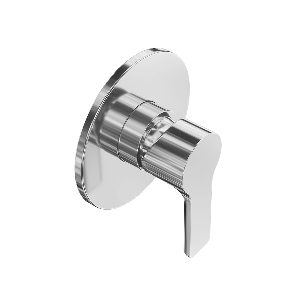 Set doccia cromato - Miscelatore incasso Mia con braccio e soffione slim 20 cm