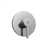 Set doccia cromato - Miscelatore incasso Virna con braccio e soffione slim 20 cm