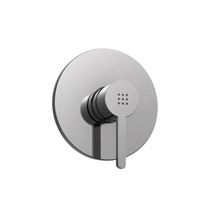 Set doccia cromato - Miscelatore incasso Virna con braccio e soffione slim 20 cm