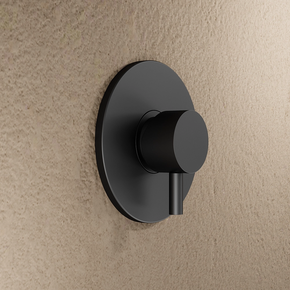 Set miscelatore lavabo, bidet ed incasso doccia monocomando in ottone nero opaco | Katharine