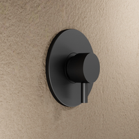 Set miscelatore lavabo, bidet ed incasso doccia monocomando in ottone nero opaco | Katharine