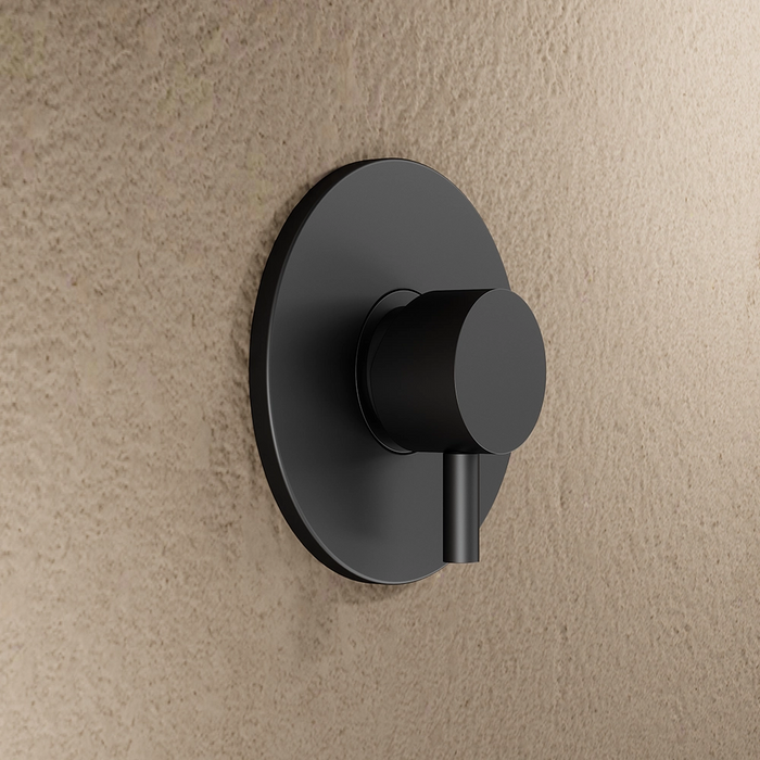 Set miscelatore lavabo, bidet ed incasso doccia monocomando in ottone nero opaco | Katharine