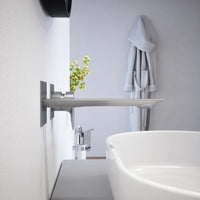 Set miscelatori: lavabo ad incasso, bidet senza scarico ed incasso doccia con deviatore nickel spazzolato | Rita