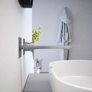 Set miscelatori: lavabo ad incasso, bidet senza scarico ed incasso doccia con deviatore nickel spazzolato | Rita