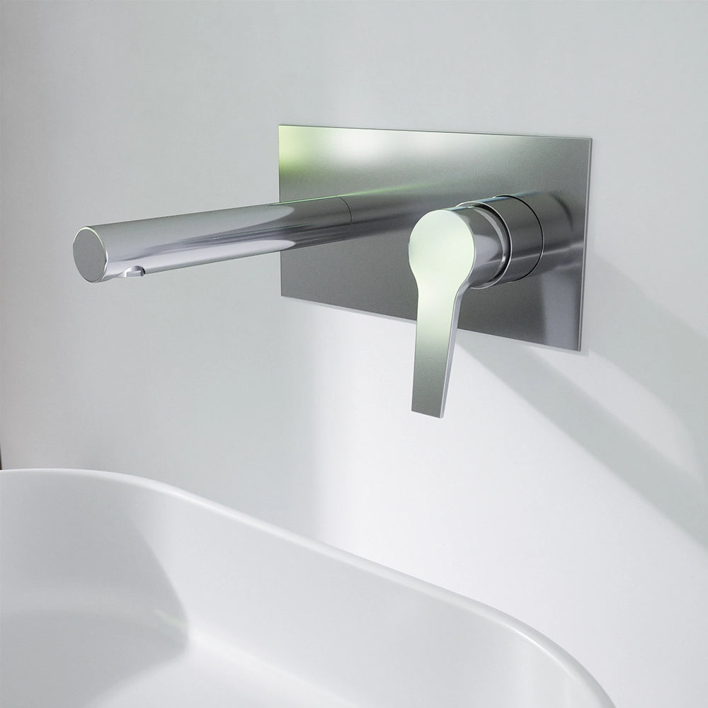 Set miscelatore lavabo ad incasso e bidet senza scarico cromato | Sophia