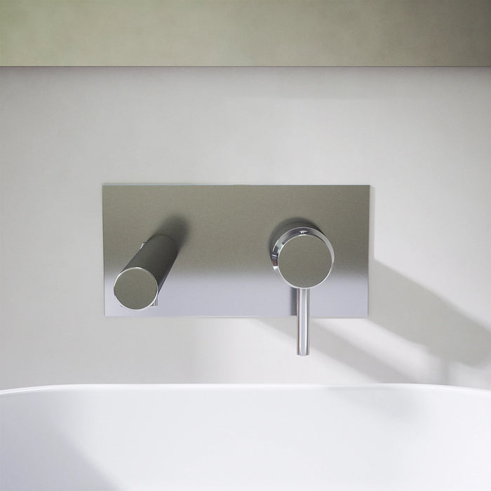 Set miscelatore lavabo ad incasso e bidet senza scarico cromato | Katharine