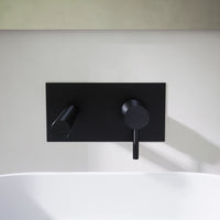 Set miscelatore lavabo ad incasso e bidet senza scarico nero opaco | Katharine