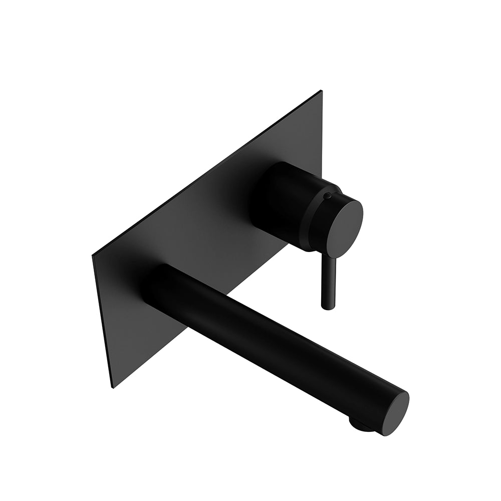 Miscelatore lavabo ad incasso senza scarico nero opaco | Katharine