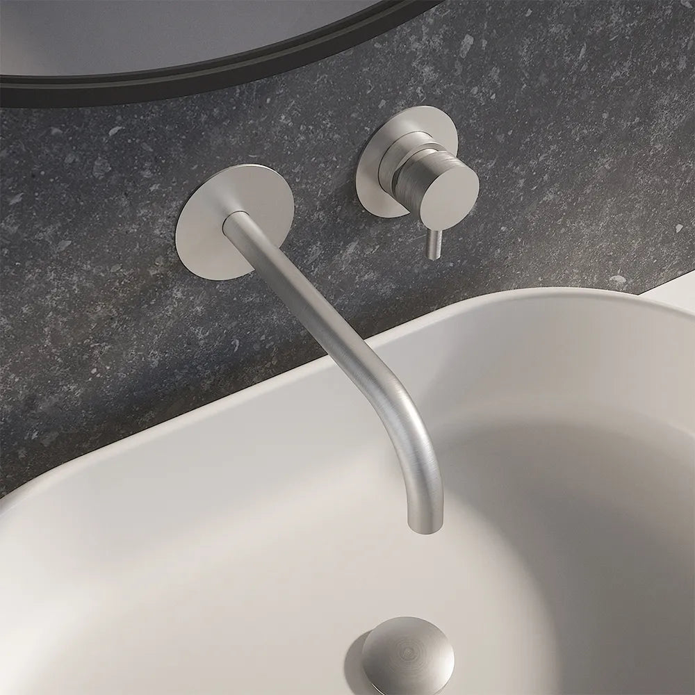 Miscelatore lavabo ad incasso nickel spazzolato | Katharine