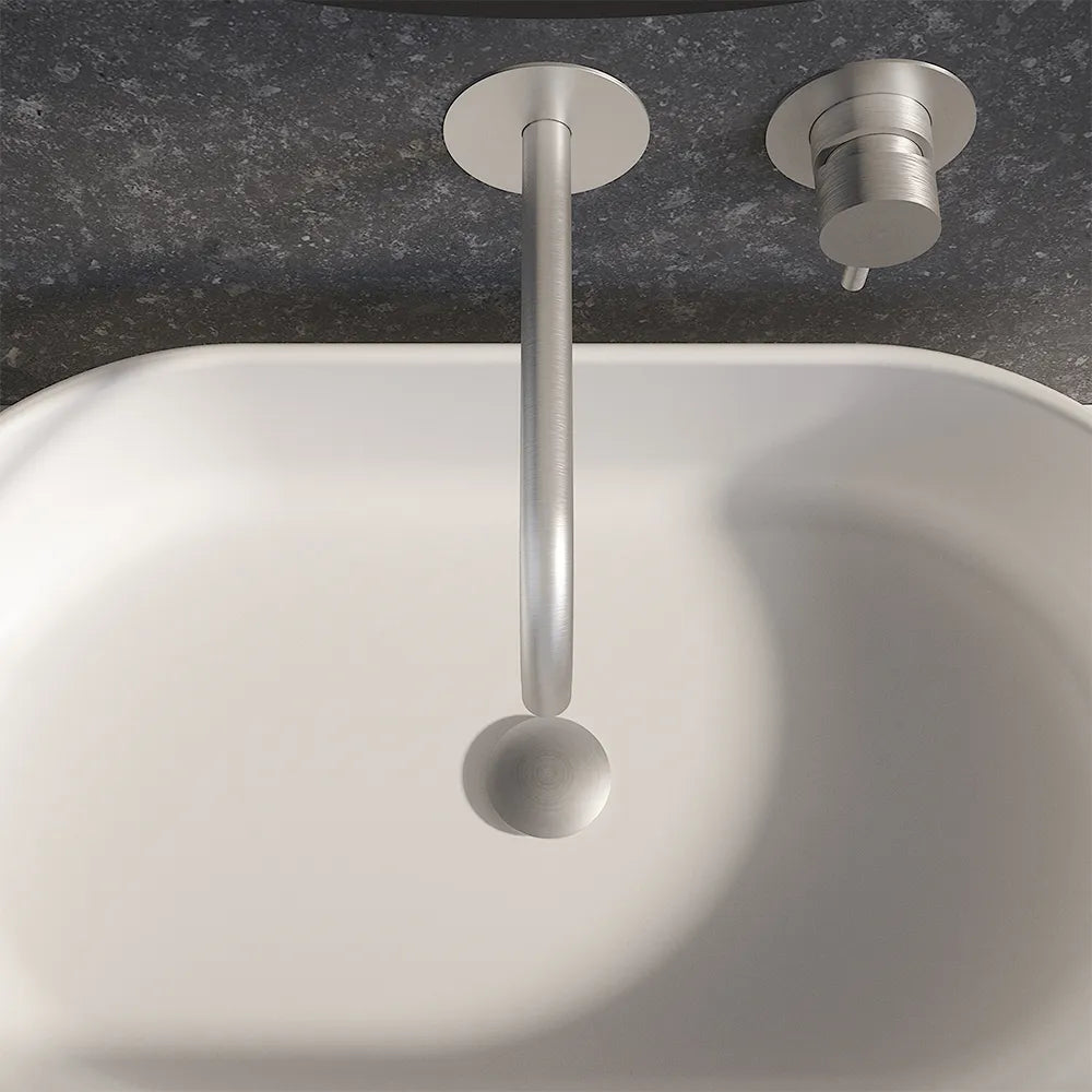 Miscelatore lavabo ad incasso nickel spazzolato | Katharine