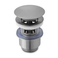 Miscelatore lavabo alto acciaio spazzolato e piletta click-clack  York