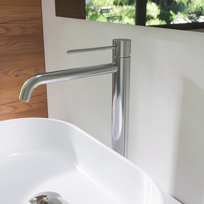 Set miscelatore lavabo alto e bidet senza scarico cromato | Katharine