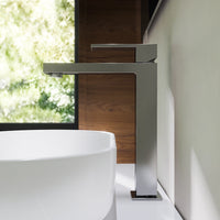 Set miscelatore lavabo alto, bidet ed incasso doccia monocomando in ottone cromato | Hedy