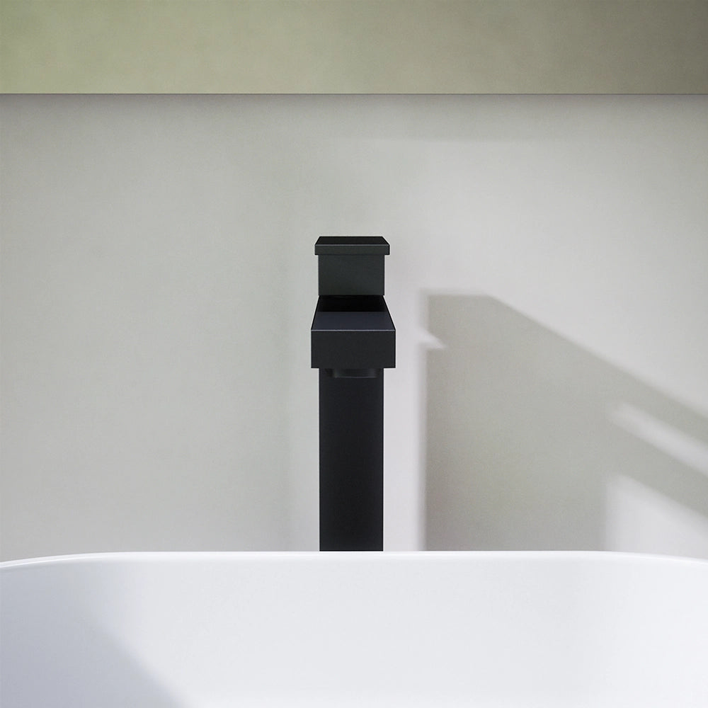 Miscelatore lavabo alto senza scarico nero opaco | Hedy