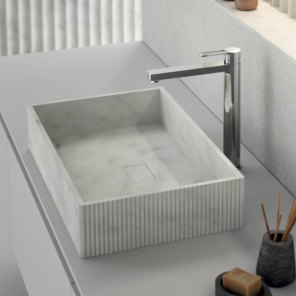 Paffoni set miscelatori lavabo alto, bidet senza scarico e incasso doccia 1 via cromato mod. Ringo