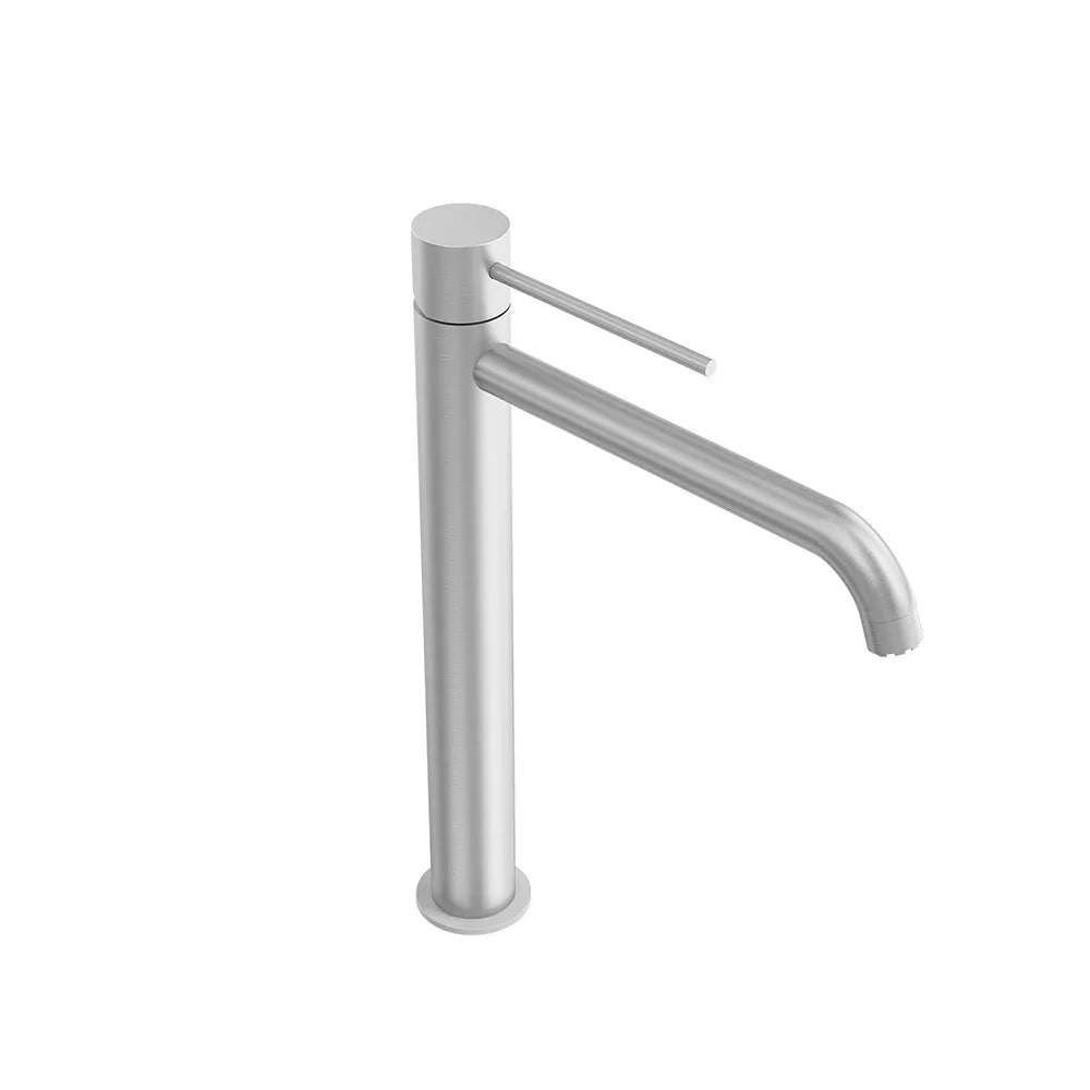 Miscelatore lavabo alto senza scarico nickel spazzolato | Katharine