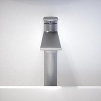 Set miscelatori: lavabo alto, bidet senza scarico ed incasso doccia monocomando nickel spazzolato | Rita