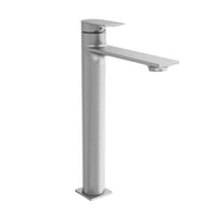 Coppia miscelatori lavabo alto e bidet senza scarico nickel spazzolato | Rita